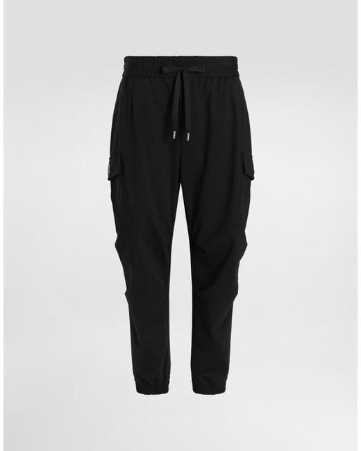 Dolce & Gabbana Black Pantalone for men
