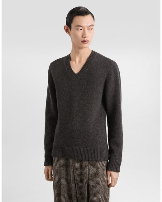 メンズ Dolce & Gabbana Wool Pullover Black