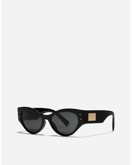 Dolce & Gabbana Dg Logo Plaque サングラス Black