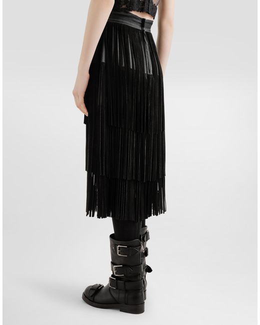 Dolce & Gabbana Black Organza Skirt