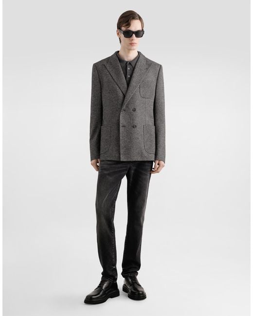 Polo En Cachemire Dolce & Gabbana pour homme en coloris Gray