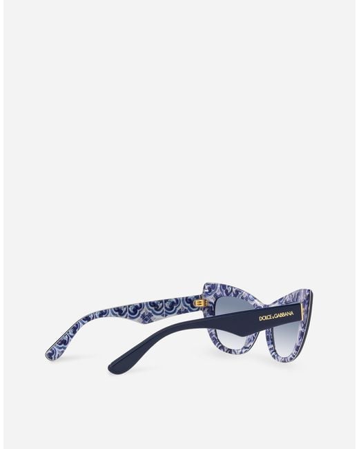 Dolce & Gabbana Blue New Print Sunglasses