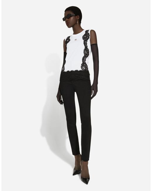 Dolce & Gabbana Black High-Rise Skinny Jeans