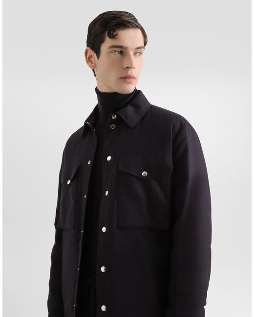 Dolce & Gabbana Black Reversible Shirt Jacket for men