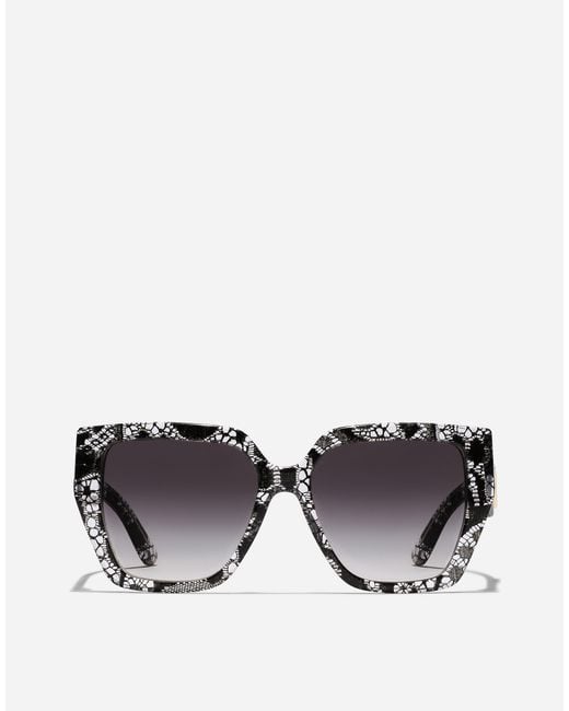 Dolce & Gabbana Gray Dg Crossed Sunglasses