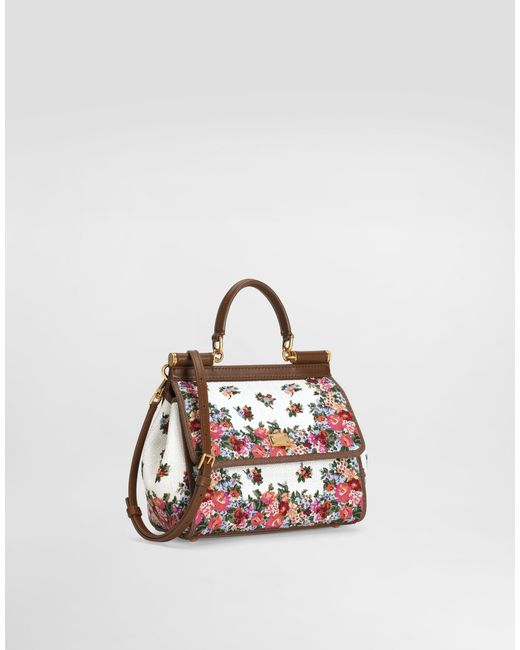 Dolce & Gabbana Pink Sicily Medium Embroidered Handbag