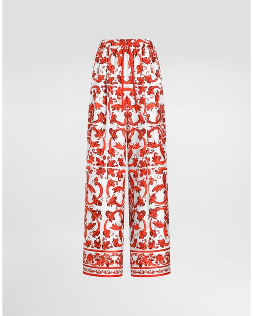 Dolce & Gabbana Red Pantalone