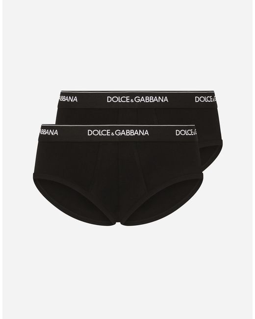 Dolce & Gabbana Black Slip Medio for men