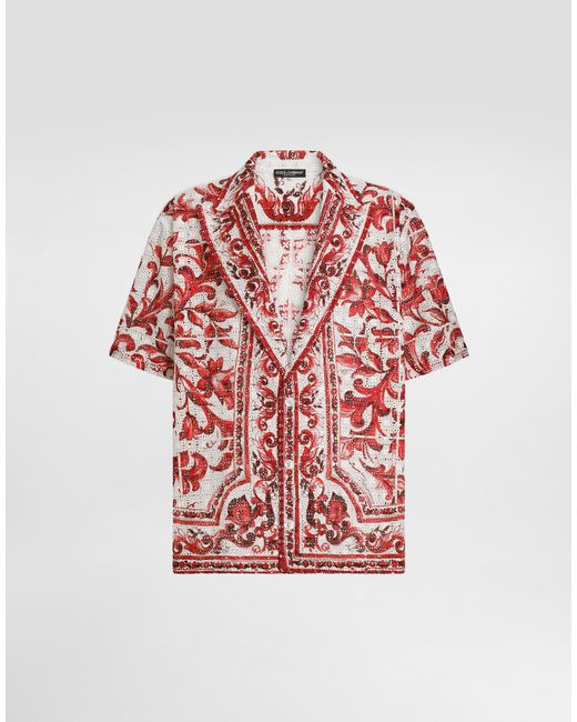 Dolce & Gabbana Red Camicia for men