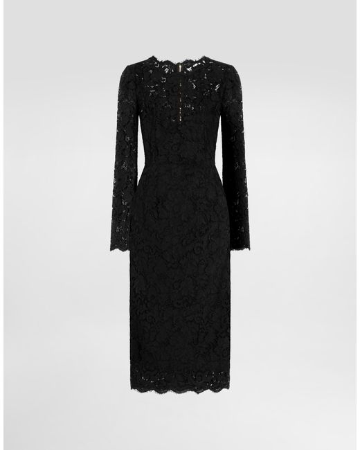 Dolce & Gabbana Black Cordonetto Lace Dress
