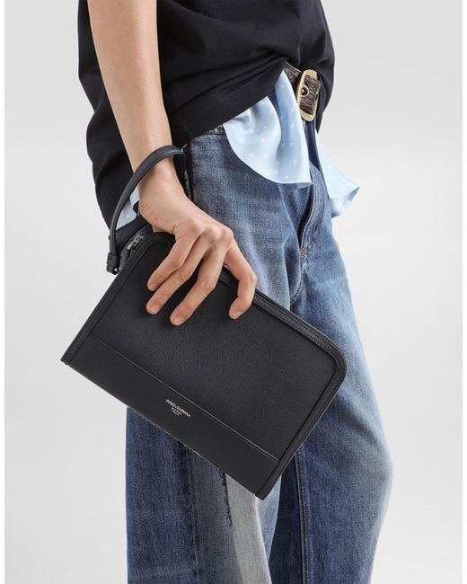 Dolce & Gabbana Blue Pochette for men