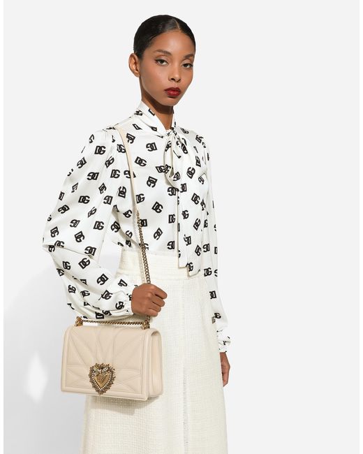 Dolce & Gabbana ディヴォーション ショルダーバッグ ラージ Natural