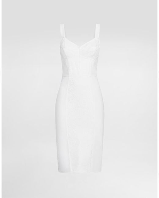 Dolce & Gabbana White Sheath Dress