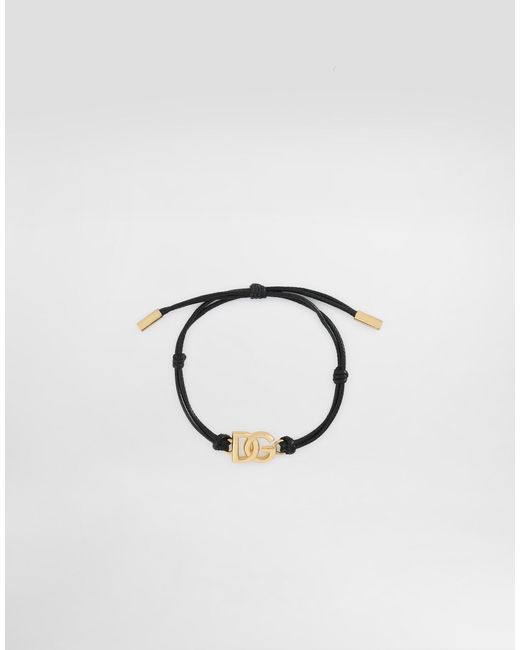 メンズ Dolce & Gabbana コードブレスレット スモールDgロゴ Blue