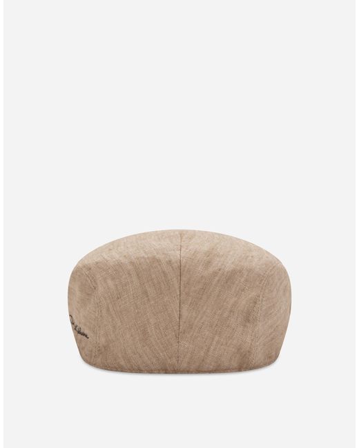 Gorra con efecto mélange Dolce & Gabbana de hombre de color Natural
