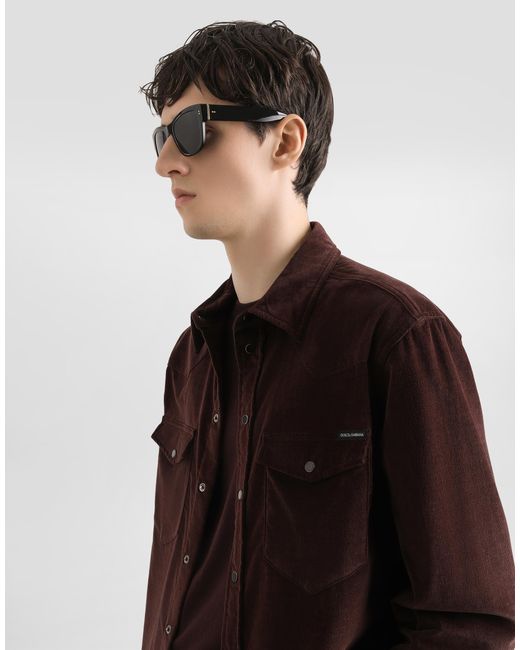 Dolce & Gabbana Brown Two-Pockets Shirt for men