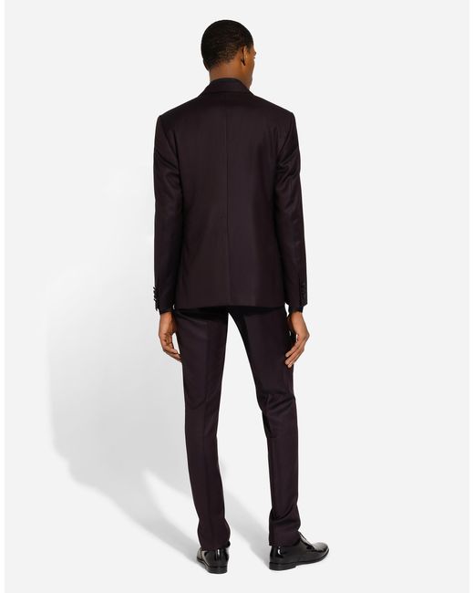 Dolce & Gabbana Black Single-Breasted Tuxedo Suit for men