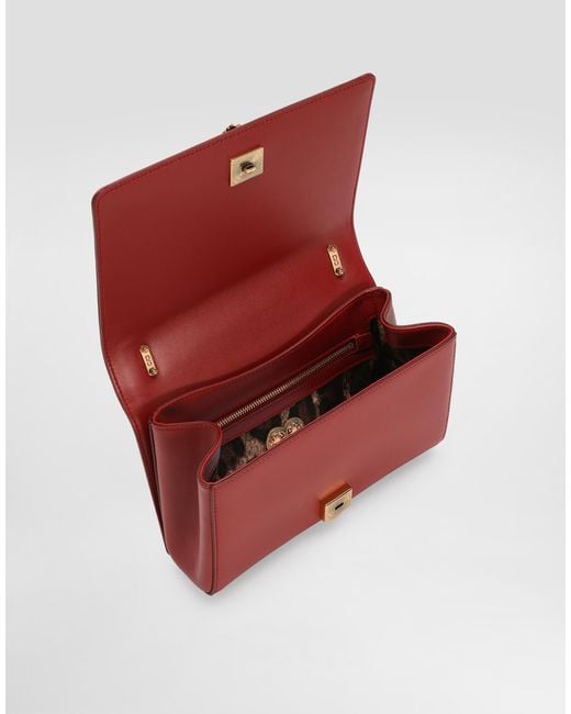 Dolce & Gabbana Red Medium Devotion Shoulder Bag