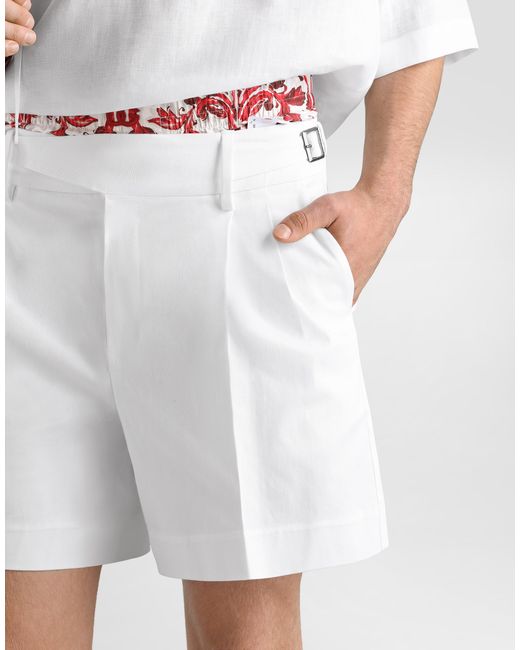 Dolce & Gabbana White Pantalone for men