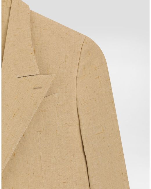 Dolce & Gabbana Natural Single-Breasted Suit for men