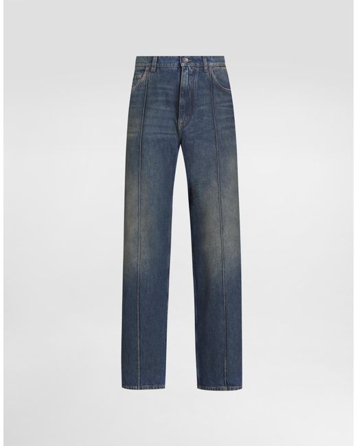 Dolce & Gabbana Blue Denim Trousers for men