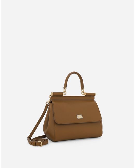 Dolce & Gabbana Natural Medium Sicily Handbag