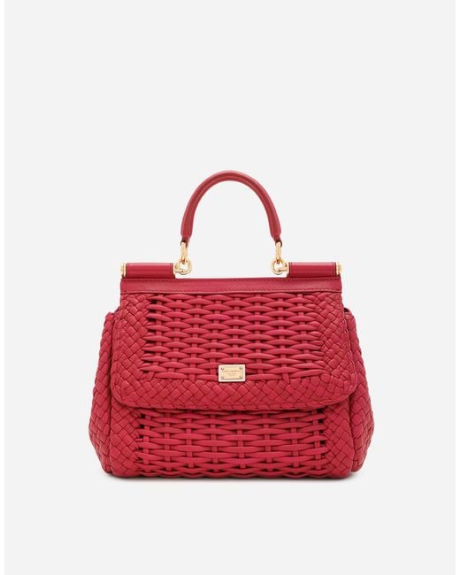 Dolce & Gabbana ハンドバッグ シシリー ミディアム Red