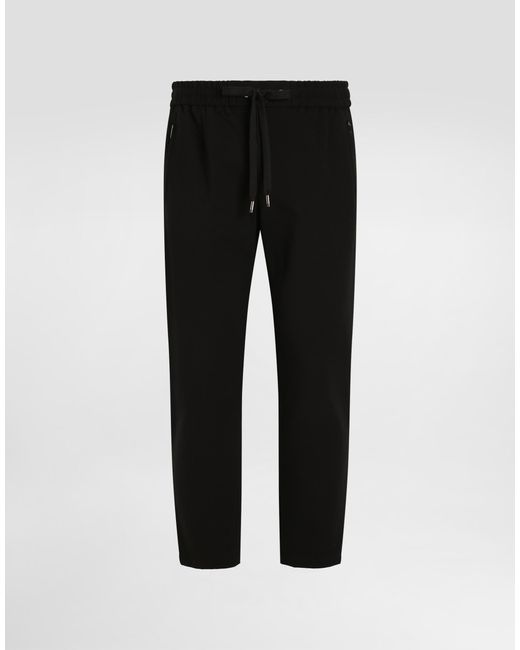 メンズ Dolce & Gabbana ジョギングパンツ ジャージー Dgパッチ Black