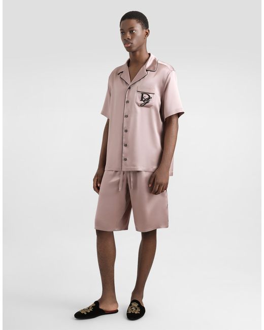 メンズ Dolce & Gabbana シルク ショートパンツ Pink