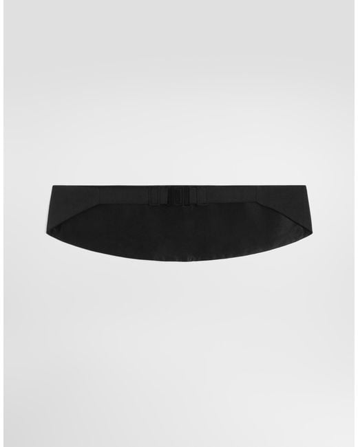 Dolce & Gabbana White Satin Cummerbund Belt