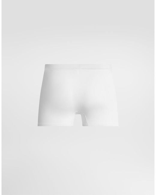 Dolce & Gabbana White Cotton Jersey Boxers for men