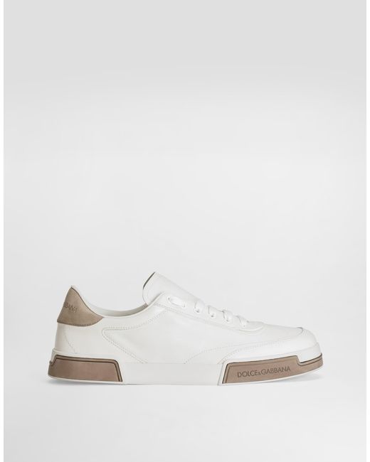 Dolce & Gabbana White Leather Portofino Sneakers for men
