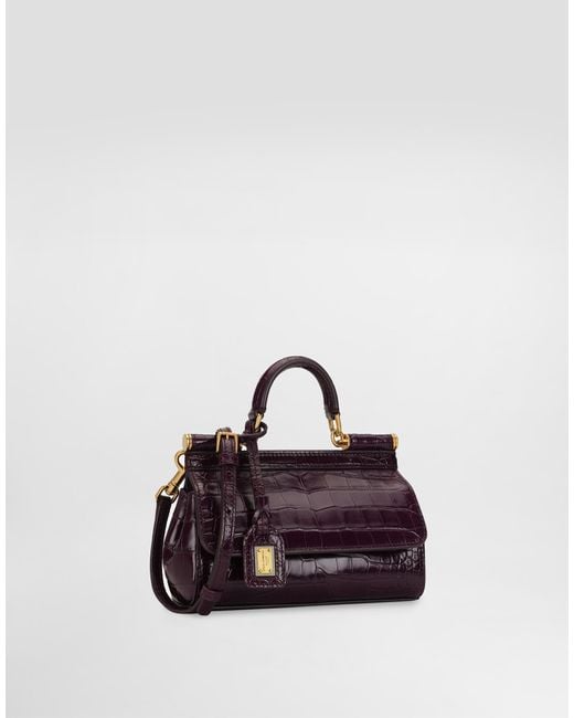 Dolce & Gabbana Purple Elongated Sicily Handbag