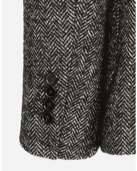 メンズ Dolce & Gabbana Single-Breasted Wool Portofino-Fit Jacket Black