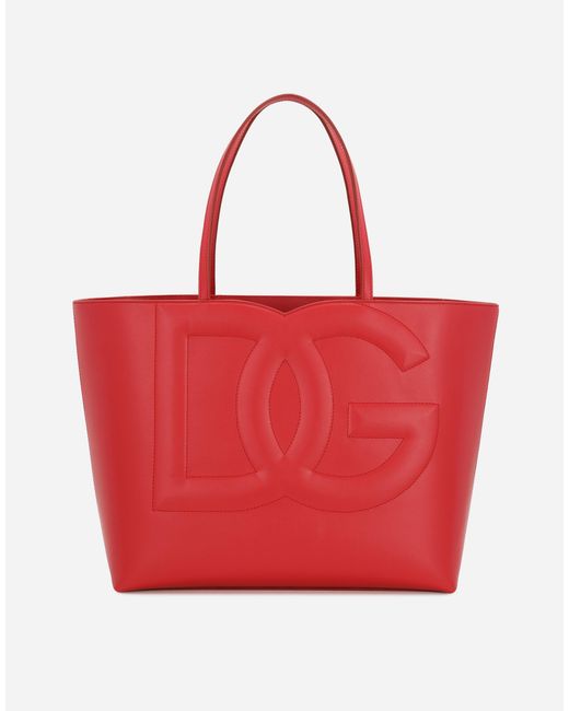 Dolce & Gabbana Dgロゴ ショッピングバッグ ミディアム Red