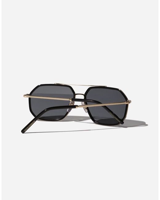 Dolce & Gabbana Gray Gros Grain Sunglasses for men