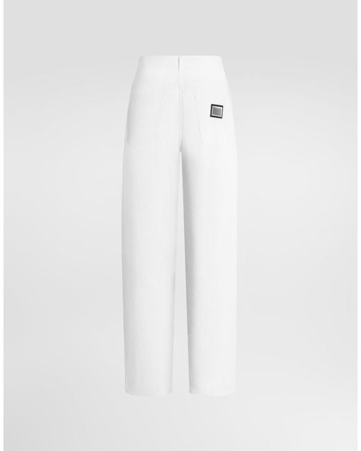 Dolce & Gabbana White Pantalone for men