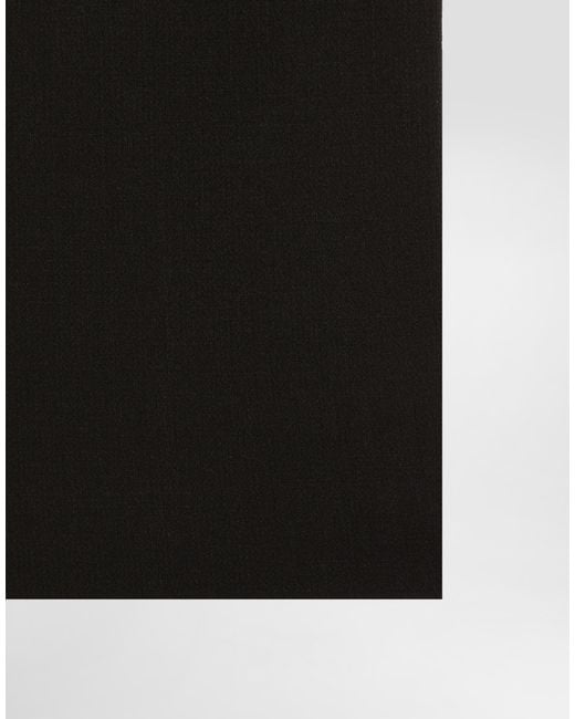 Dolce & Gabbana Black Wool Pencil Skirt
