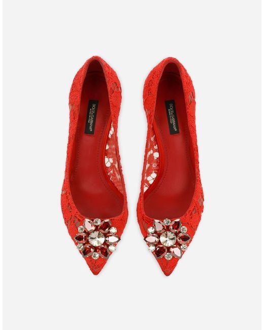 Pump Dolce & Gabbana de color Red