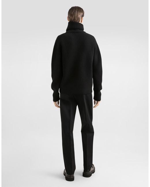 メンズ Dolce & Gabbana テーラード コットン パンツ Black
