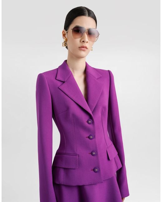 Dolce & Gabbana Purple 'Dolce' Blazer