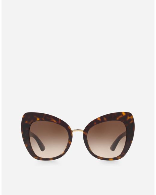 Print Family Sunglasses Dolce & Gabbana en coloris Brown