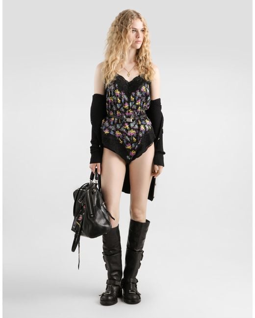 Dolce & Gabbana Black Virgin Wool Ribbed Cardigan