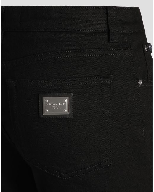 Pantalon En Denim À 5 Poches Dolce & Gabbana en coloris Black