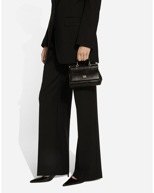 Borsa A Mano Sicily Piccola di Dolce & Gabbana in Black
