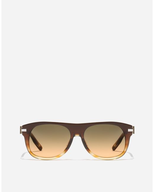 Dolce & Gabbana Multicolor Metal Plaque Sunglasses