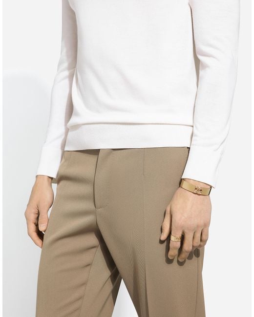 メンズ Dolce & Gabbana Dgカットアウトロゴ リング White
