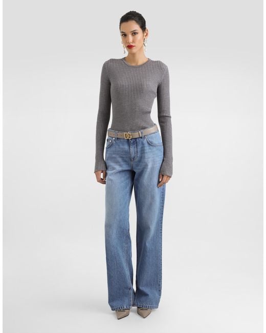 Dolce & Gabbana Blue 5-Pocket Denim Trousers