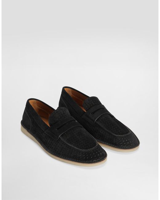 Dolce & Gabbana White Calfskin Loafers for men