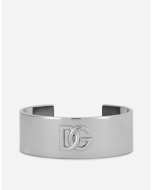 Herren Schmuck Dolce & Gabbana Offener Ring DG-Logo in Mettallic für Herren 